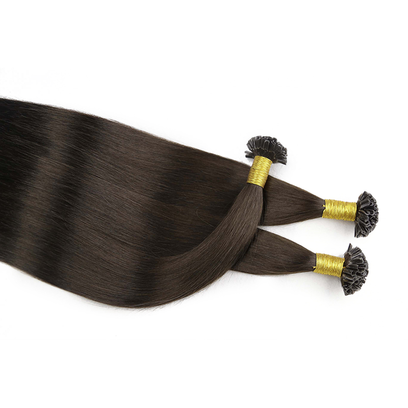 Wholesale Factory Price 1G 100 Strands Raw Keratin Bonded 100% Human Hair Extensions U Tip